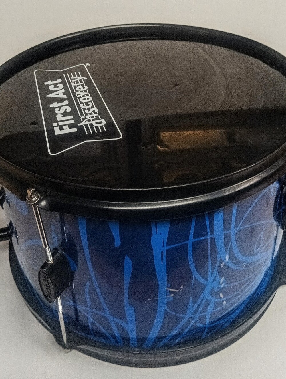 First Act Discovery Blue Swirl Tom Drum Junior Percussion Excellent Condition